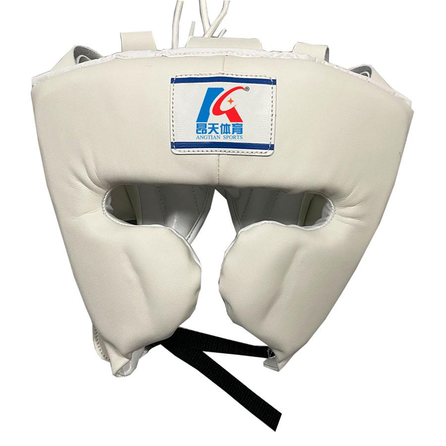 Professional Boxing Headguards Leather Martial Arts Helmet Taekwondo Muay Thai Training Boxing Equipment Head Protective чёрный