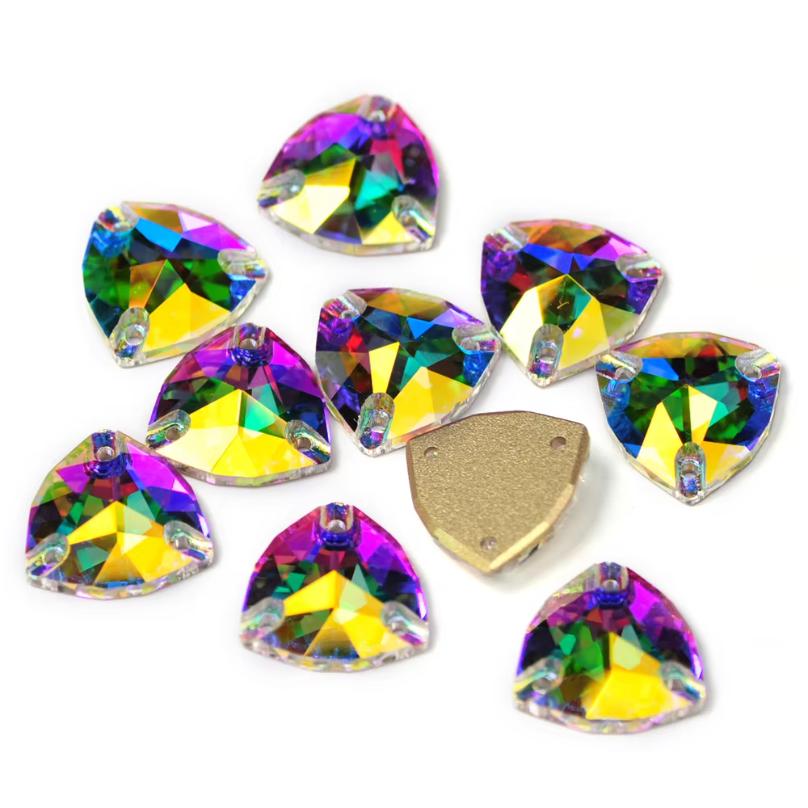 Crystal AB Mix DIY Craft Supplies Needlework Sewing Gemstones Flatback Glass Strass Crystals Rhinestones For Clothing