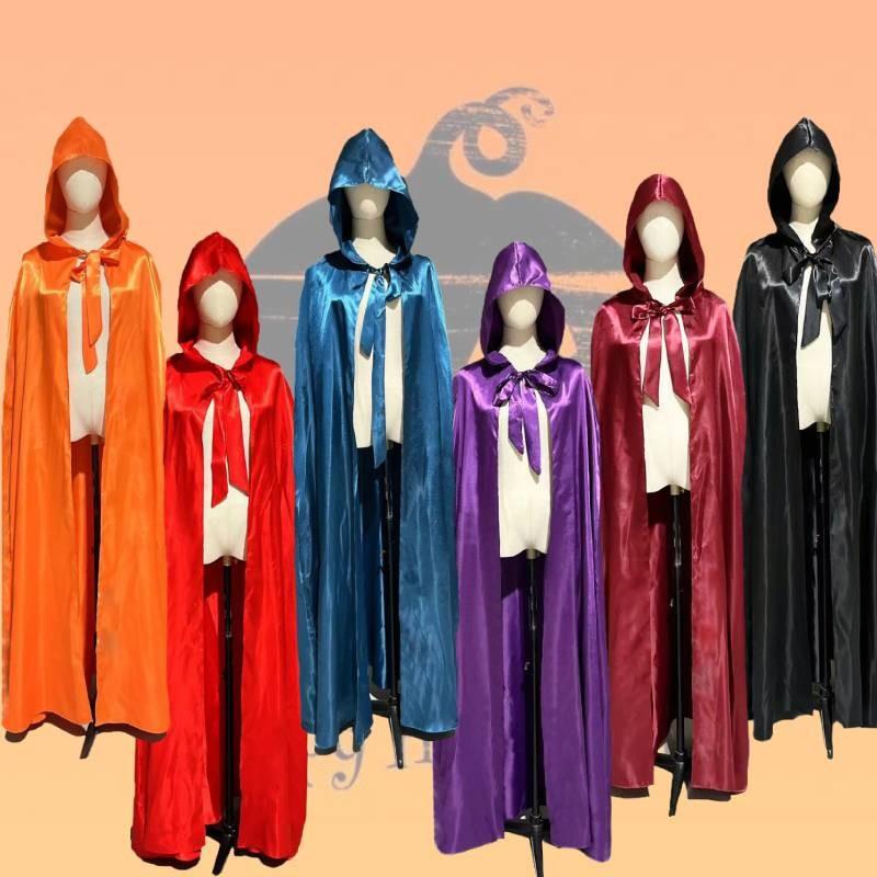 Halloween Hooded Cloak Robe Cape Party Vampire Cosplay Costume Clothing Perform