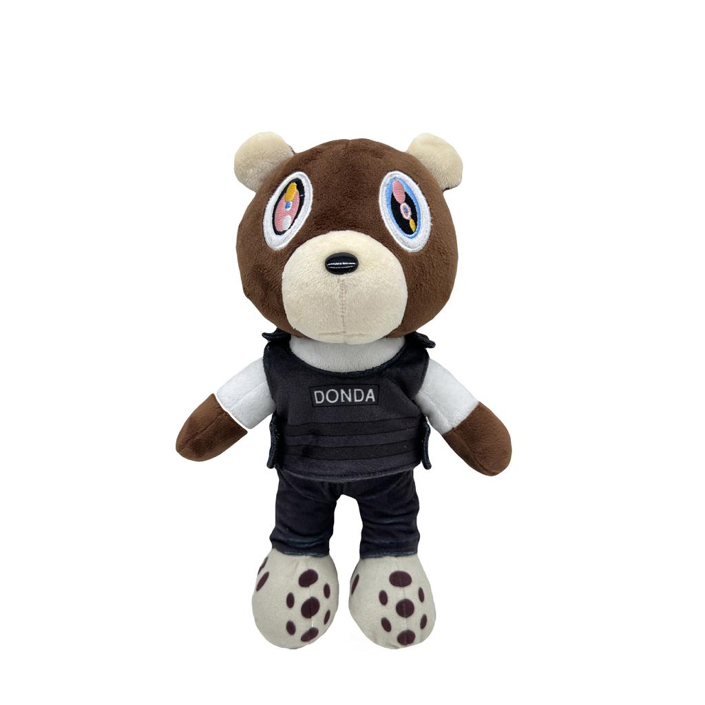 25-30CM Funny Joy Kanye Teddy Bear Plush Toy Cartoon Bear Dolls Stuffed Soft Toy Christmas Birthday Gift For Children