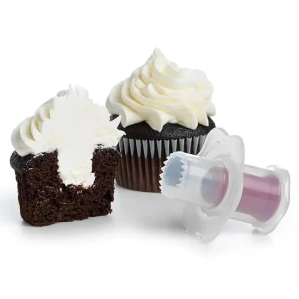 Fashion Kitchen Creative Cupcake Muffin Cake Corer Plunger Cutter Pastry Decorating Divider Model Stonego Home Kit
