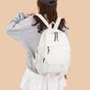 New Nylon Schoolbag Solid Color Large Capacity Bookbags Waterproof Alleviate Burden Backpack Back To School Gift