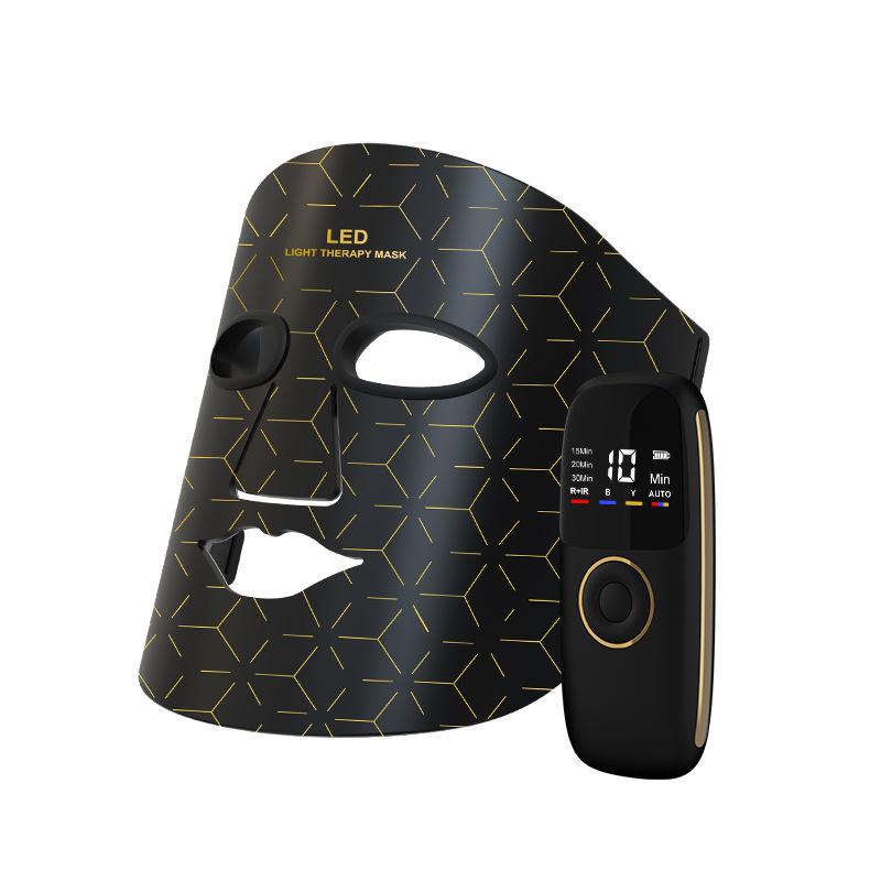 Beauty Mask Color Light Household Photon Skin Rejuvenation Beauty Instrument Household Red and Blue Light Mask Instrument Red Light Big Row Light