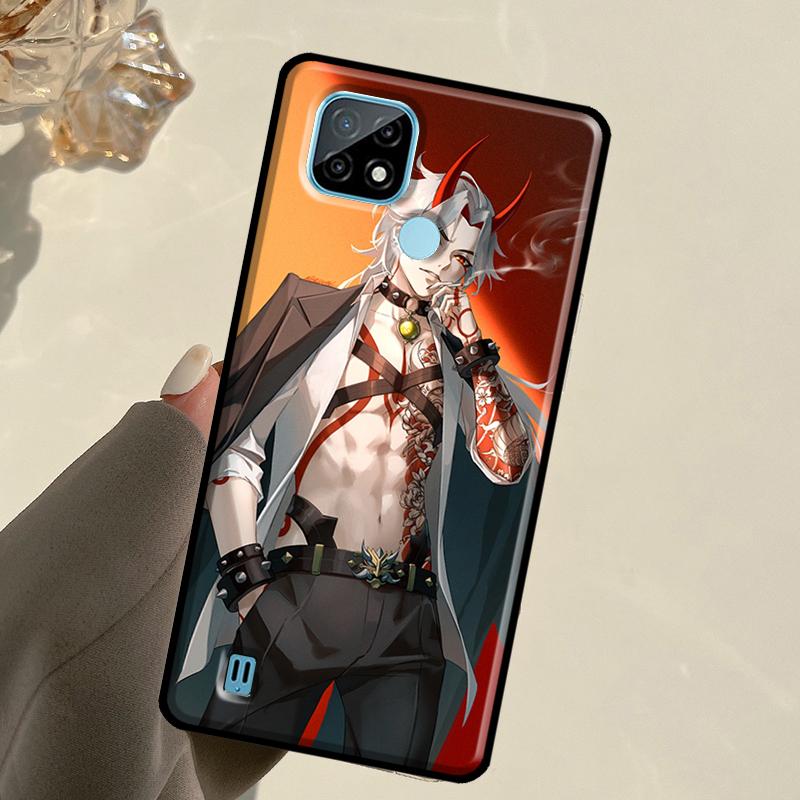 Genshin Impact Arataki Itto For Realme C67 C75 C61 C55 C53 C51 C21Y C25S GT 6 6T 5 GT7 Pro 10 11 12 13 14 Pro Plus Case
