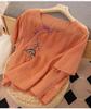 Women's 2024 Summer Cotton Linen Retro Embroidered Blouse with Frog Button and Diagonal Placket
