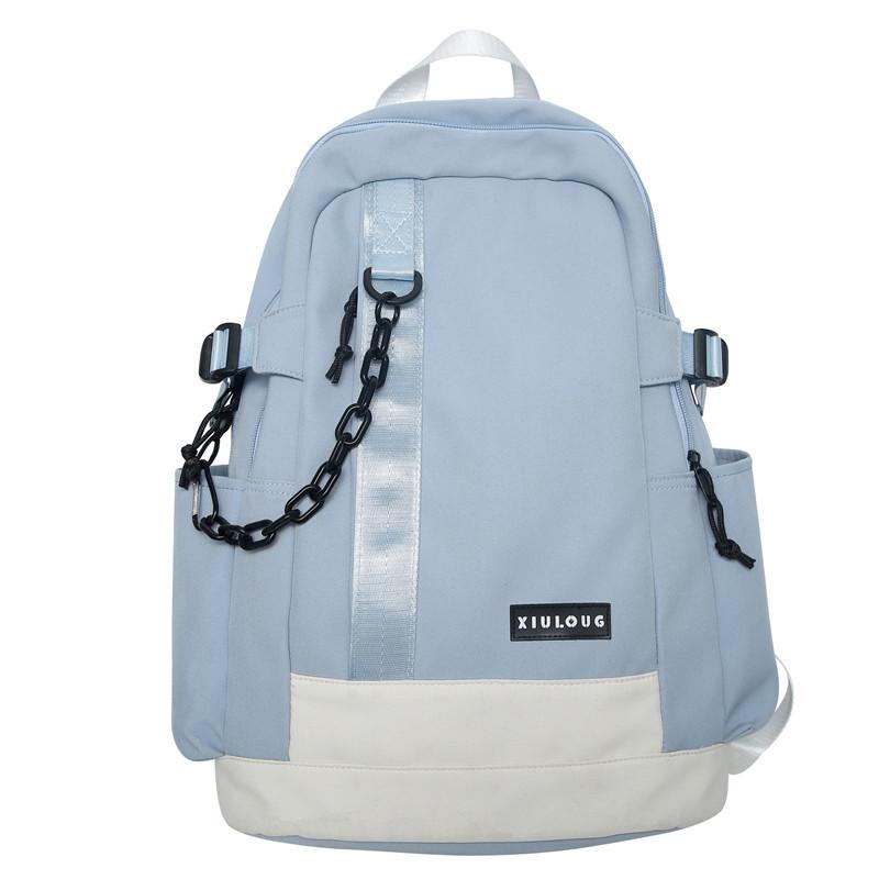 Fashion temperament schoolbag female high school college student trend sense backpack male large capacity travel computer backpack