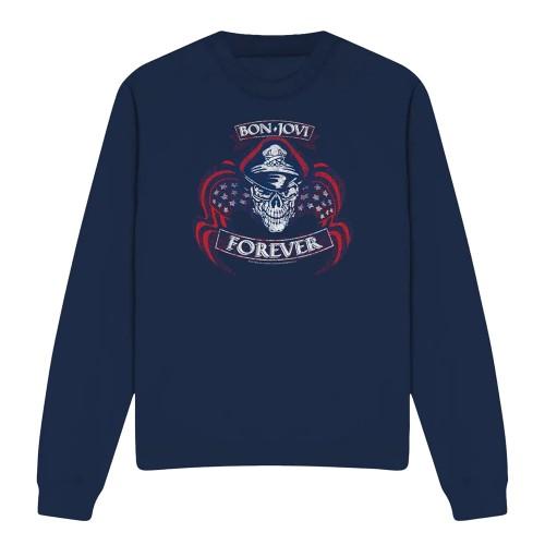 Bon Jovi Unisex Adult Forever Skull Sweatshirt