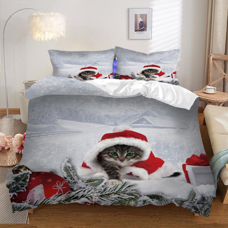 Fashion Technology Printing, 3D Digital Printing, Bedding, Duvet Covers, Pillowcases, Three-piece Sets