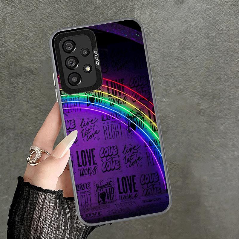 LGBT Tęczowa Miłość To Miłość Miękkie Etui na Telefon dla Samsung A17 A16 A15 A14 A13 A57 A56 A55 A54 A53 A37 A36 A35 A34 A33 A26 A25 A24 A2
