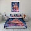 Sailing ship with stars. Bedding sets Duvet cover sets Duvet covers Pillowcases(1 * Duvet Cover 2 * Pillowcases without duvet insert)
