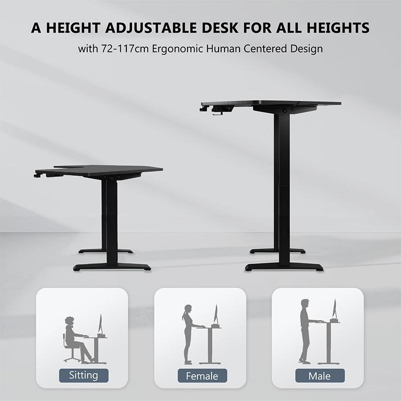 Height-adjustable Desk L Shaped Electric Standing Desk for Study Esports StandUp Corner Computer Desk Home Office Sit Stand Desk