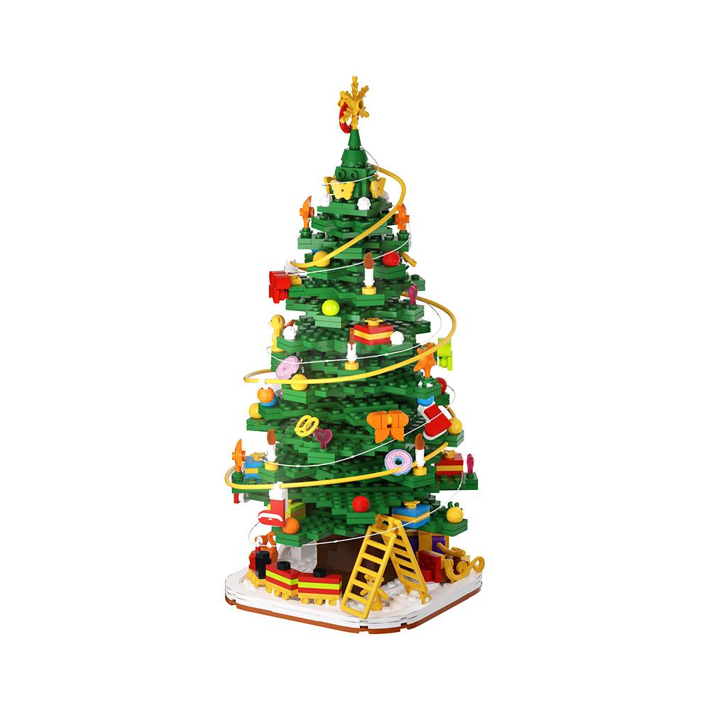 Gobricks MOC Christmas Theme Bricks Toy Christmas Winter Snowhouse Building Blocks Christmas Tree Blocks Xmas Gifts