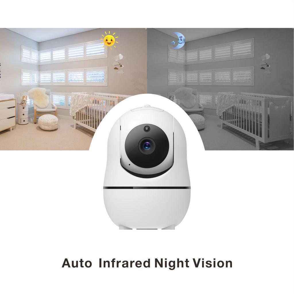 5-Inch Night Vision PTZ Baby Caretaker Monitor