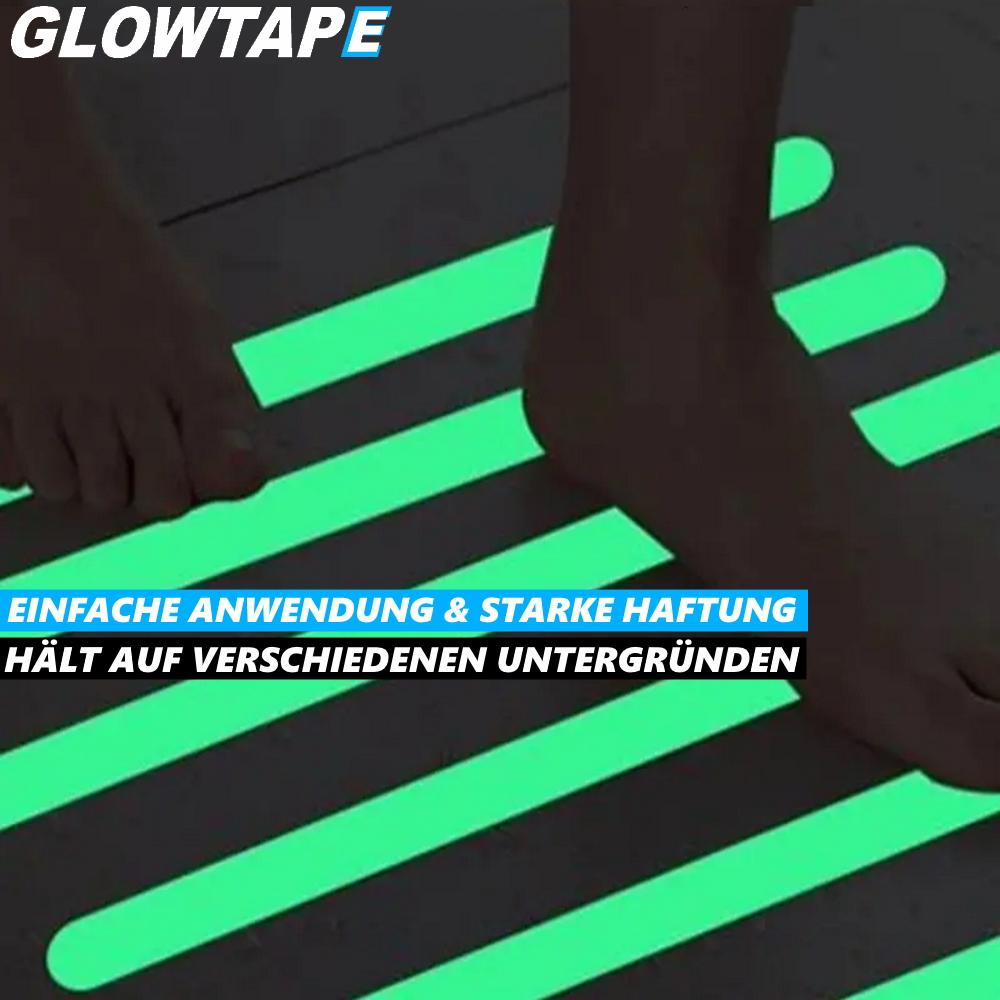 GLOWTAPE Adhesive Tape, Glow-in-the-dark Neon Fluorescent Light Tape [2 Pieces]