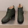 Women's high-heeled short boots autumn and winter new thick-heeled large-size casual short boots