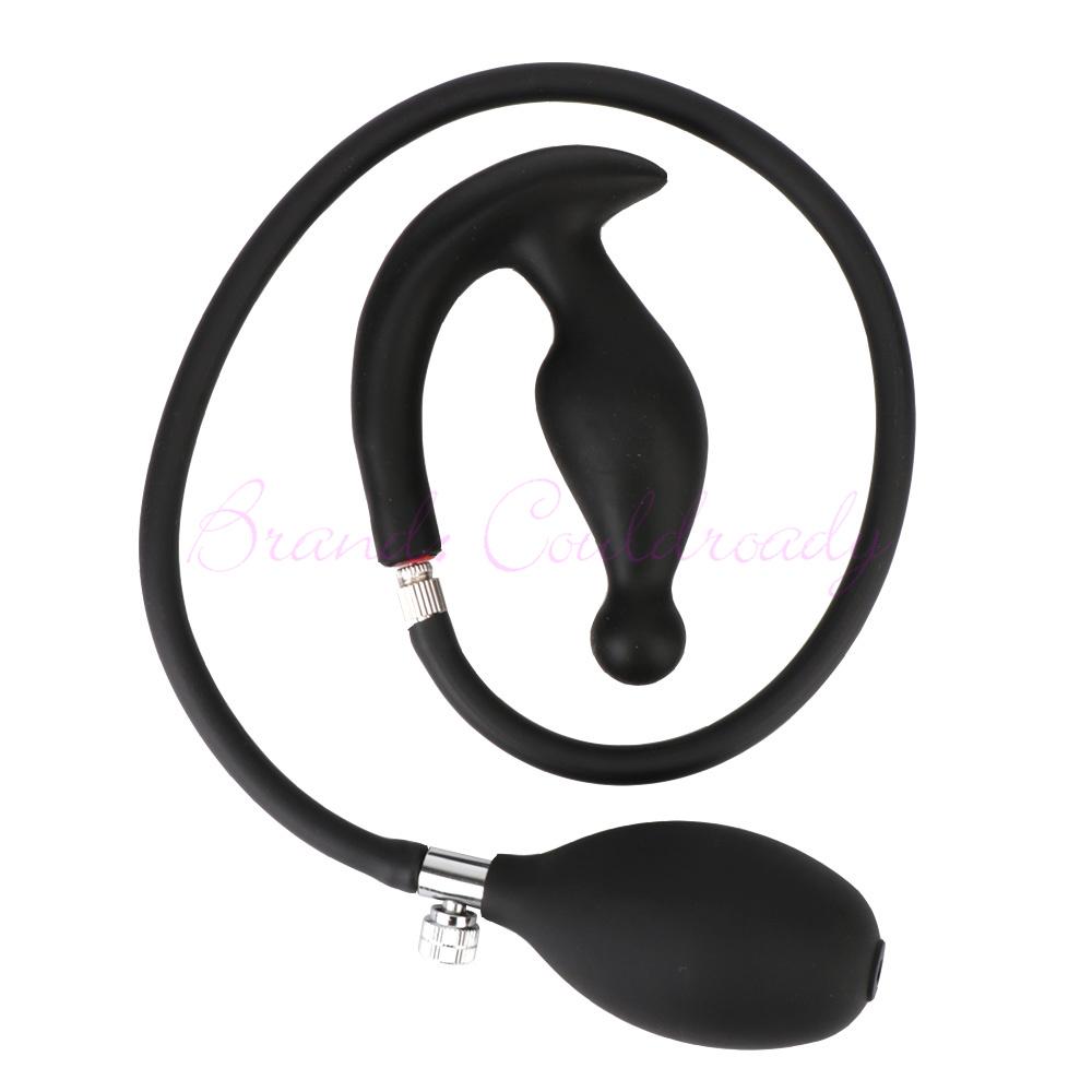 Go Out Inflatable Anal Plug Dilator Expandable Dildo Pump Silicone Huge Anus Butt Prostate Massager Ass Sex Toy For