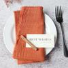Fringe Cotton Crepe Napkins for Weddings, Christmas, New Year, and Hotel Table Decorations