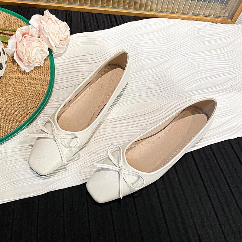 Silberne Schleife Ballerinas: 2025 Mary Jane Stil Damen Schuhe