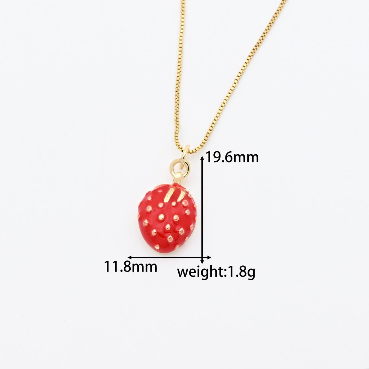 European Fashion Drip Oil Fruit Pendant DIY Necklace - Apple & Chili Design Pendant Only