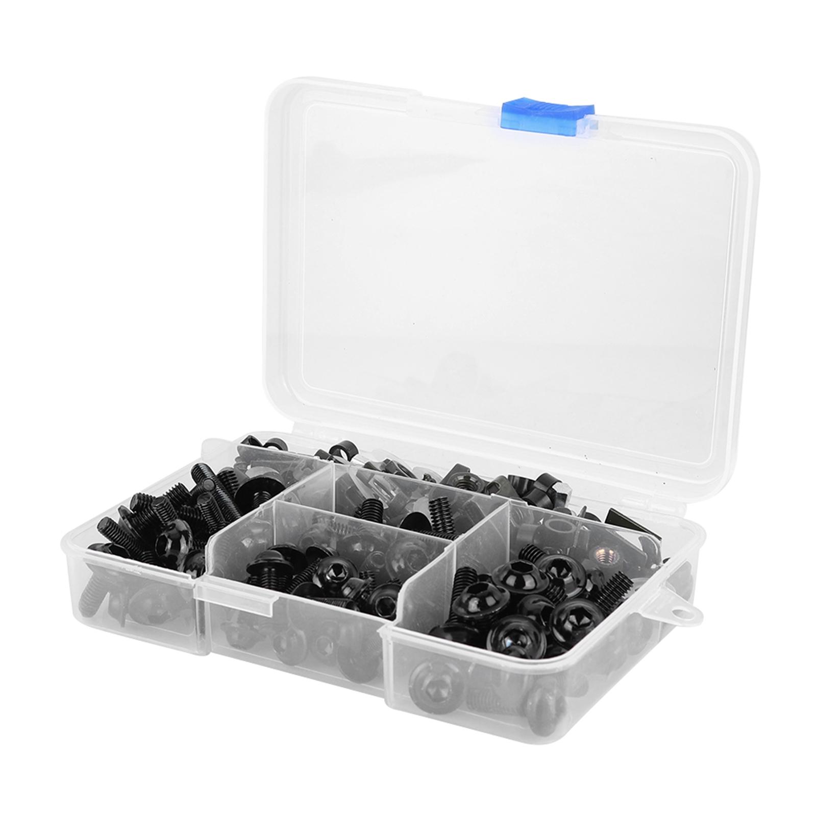 

177pcs Motorcycle Screws Clip Fairing Bolt Universal M5 M6 Fit for Honda Sportbikes