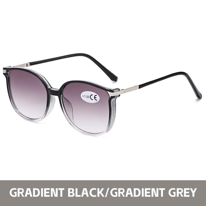 0~+4.0 Large Frame Presbyopia Reading Glasses Women Sunglasses Multi Functional Style UV Protection 0