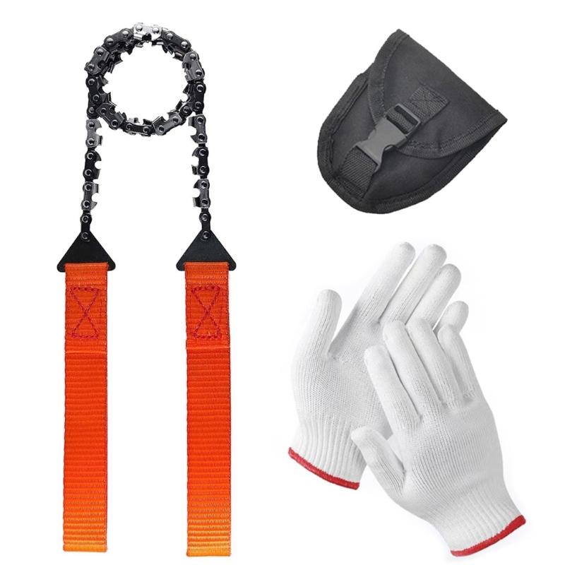 

Survival Chain Portable Pocket Chainsaw Folding Emergency Outdoor Survival Gear for Camping Backpacking Hiking