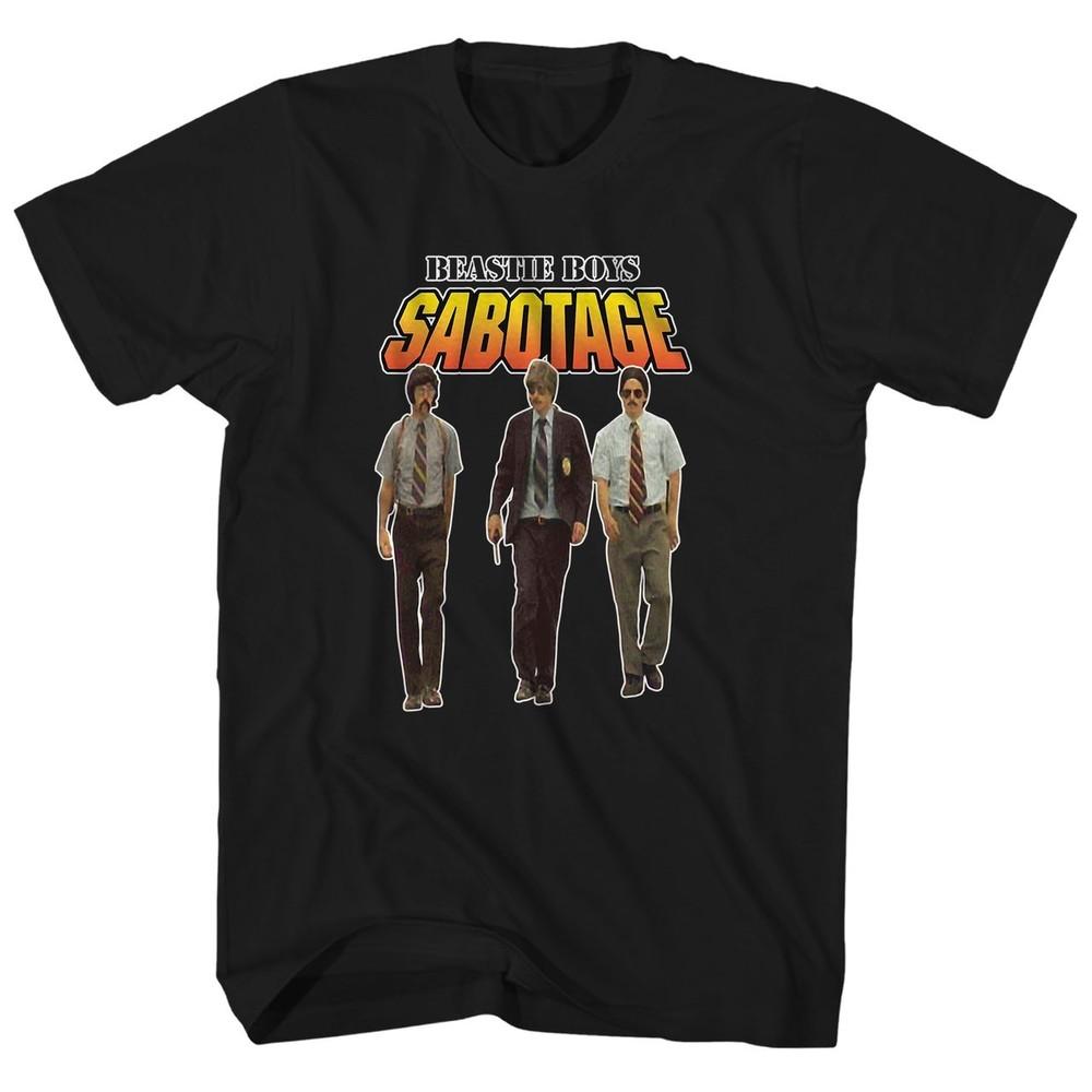 Beastie Boys Sabotage Mens T Shirt Music Classic Band Hip Hop Rap Tee New Black Unisex T-Shirt XL