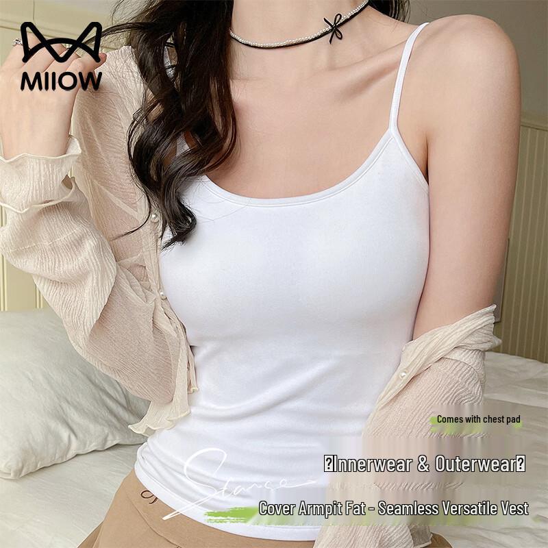 Maoren Women s Seamless Padded Camisole Top M