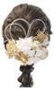 [Lomeri] Romeri Mizuhiki Hair Ornament with Dried Flowers - Suitable for Coming-of-Age Ceremony, Graduation Ceremony, Wedding, and Hakama A204 (White