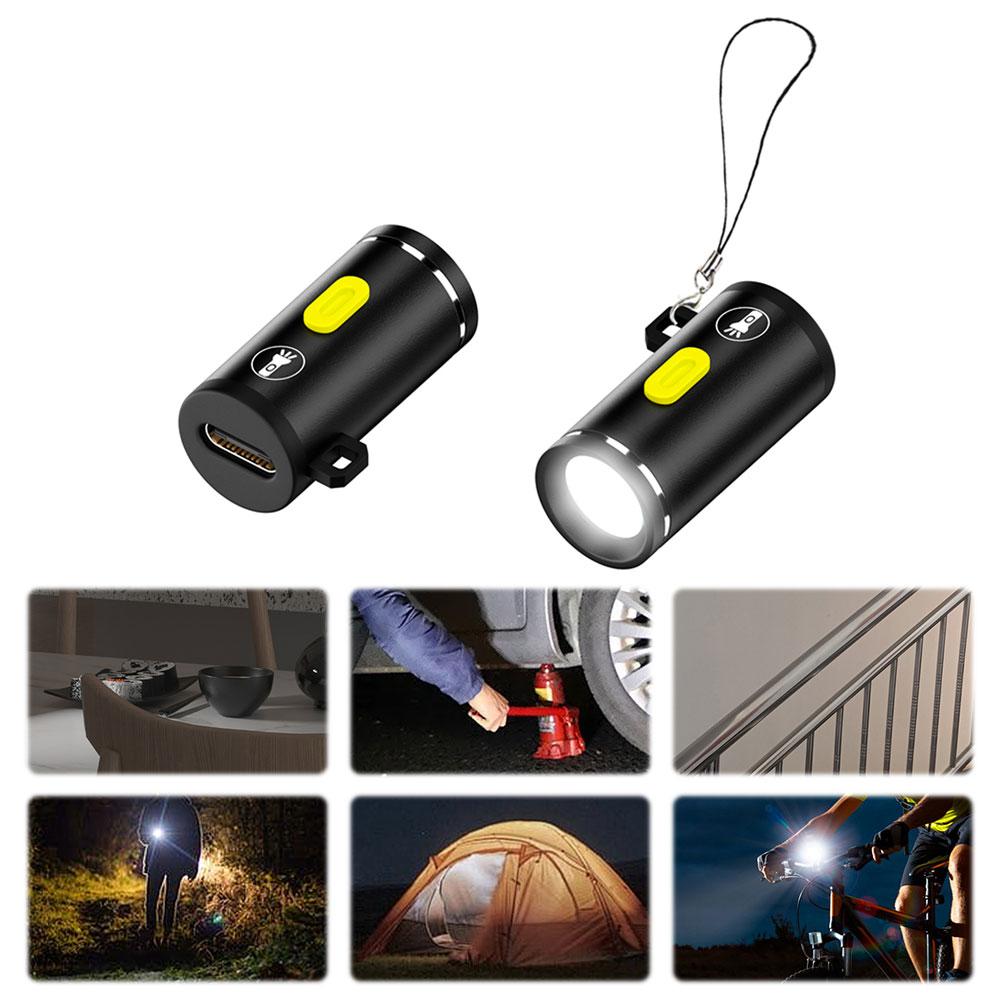 Camping LED Handheld Mini Flashlight Aluminum Alloy Portable Camping Flashlight Camping Torch Light for Outdoor Hiking Camping