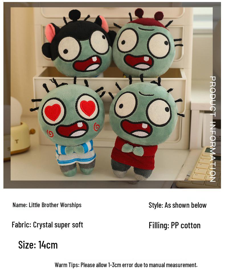Zombie Doll Prank Plush Toy: Talking Little Brother Pendant - Perfect Gift for Friends