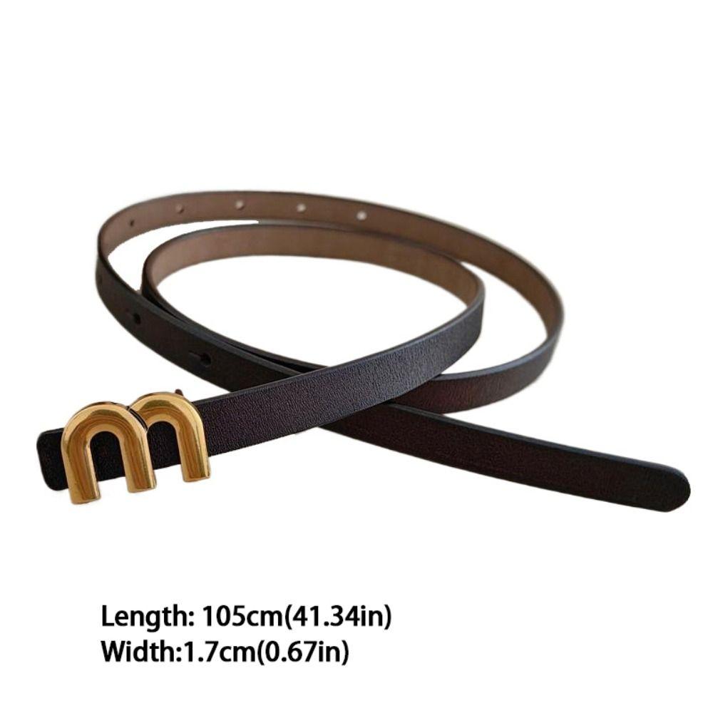 PU Leather Belt Adjustable Waist Strap Casual Waistband  Decor Accessories