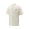 Men's T-Shirts Men's Beige Khaki Crew Neck Moderate Straight Fit