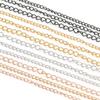 5 Meters Stainless Steel Rose Gold Necklaces Extension Tail Chain Bulk Bracelets Extender Chains for DIY Jewelry Making Supplies