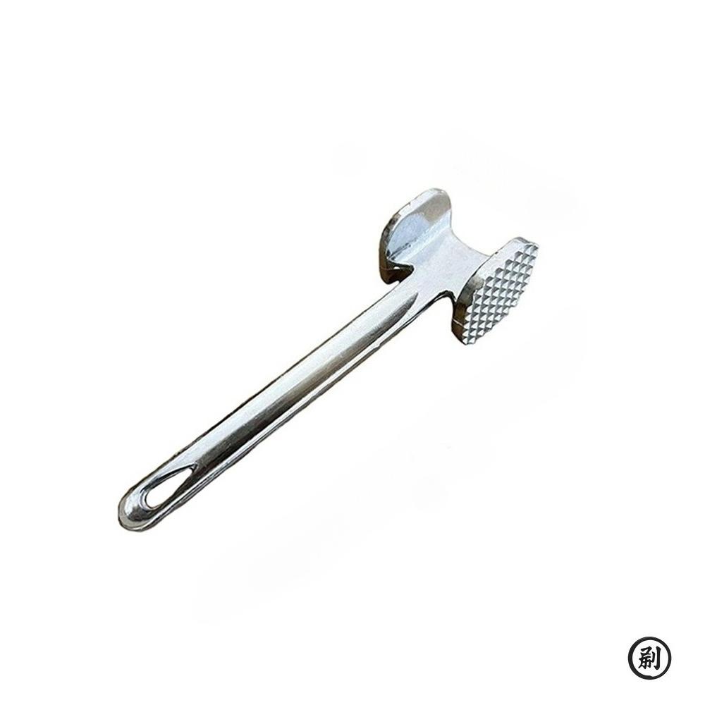 

Тендерайзер для мяса, молоток 19 см, бытовой алюминиевый сплав, металлический молоток для стейка, кухонный инструмент, сверхмощный, прочный, двусторонний тендерайзер