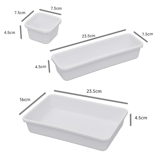 Drawer Dividers, Organizer Trays, Modular Storage Boxes, Versatile Storage Containers, Convenient Co