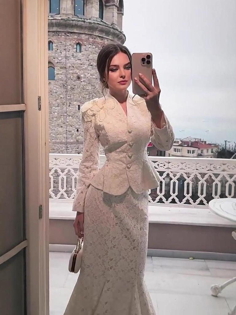 Elegant Retro European & American Long Sleeve Autumn Dress Set 2025