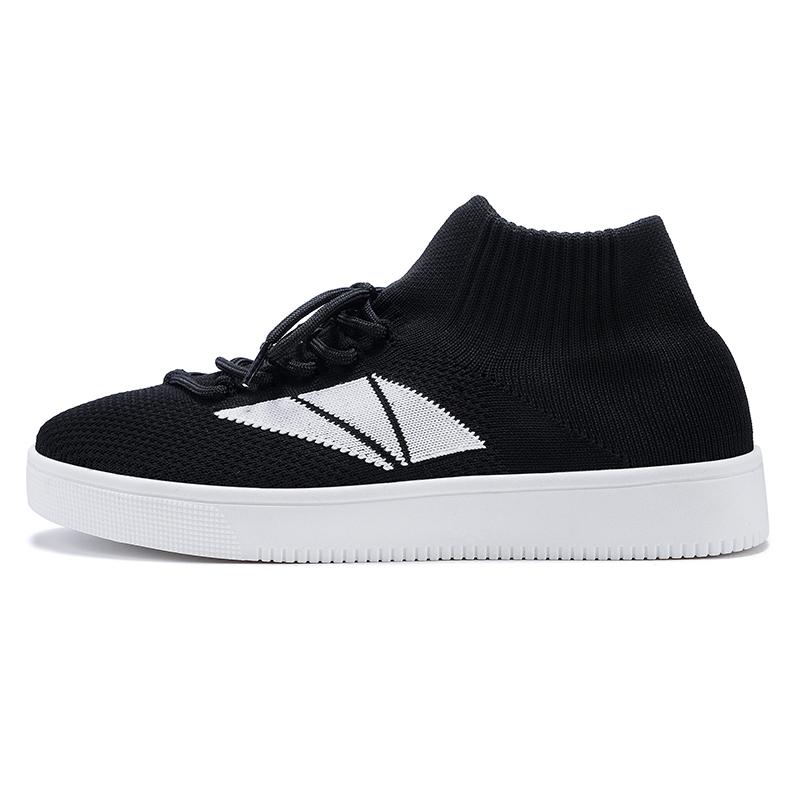 Fashion 2025 New Plus Size Lightweight Men Casual Women's Shoes Wearable Breathable Knitted Shoes Couple Shoes Material Flat Heel Shoes