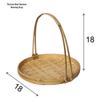 Handgeflochtene Bambus-Handtasche, Spreuschale, Trockenschale, Bauernhaus-Snackkorb, Bambuskorb, Hanfu-Requisiten