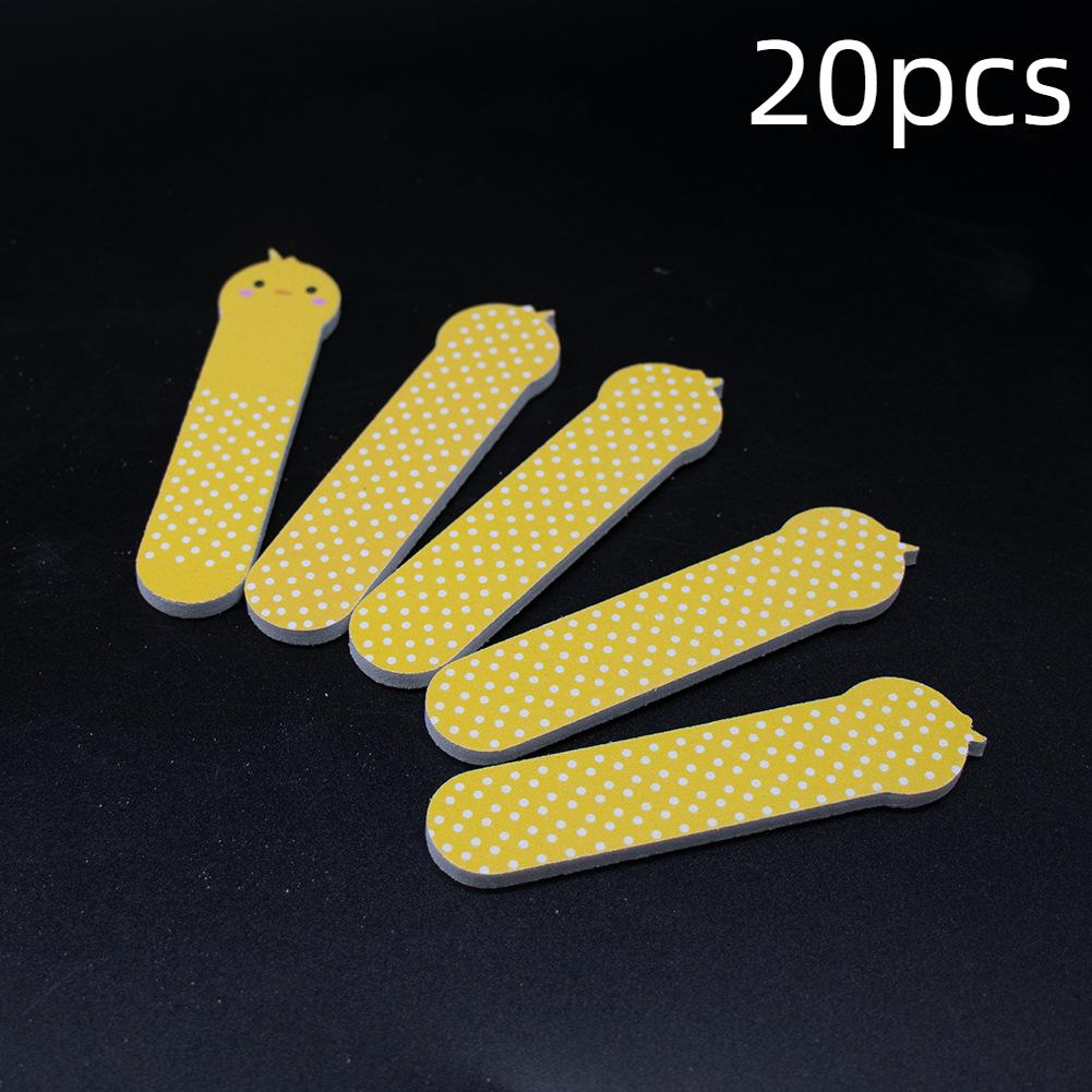 Cute Animals Mini Small Nail Buffer File Sandpaper Finger Tips Buffing File Manicure Salon Tools