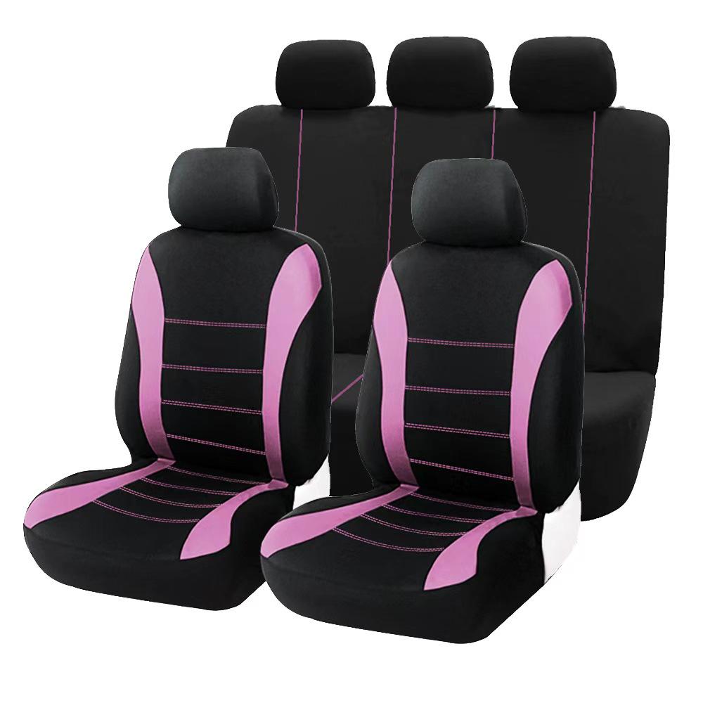 Universal Cross-Waist Fabric Car Seat Cover - All-Season Full Coverage for Export