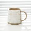 Shangqi Hand-Painted Ceramic Gingham Mug