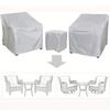 3PC Waterproof Patio Table and Chair Covers Easy Maintenance Heavy-Duty Sofa & Coffee Table Protector All-Weather Material