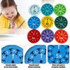 9/18Pcs Math Fidget Spinner Addition Subtraction Division Multiplication Learning Educational Spinner Toy Students Teaching Aid Math Manipulatives