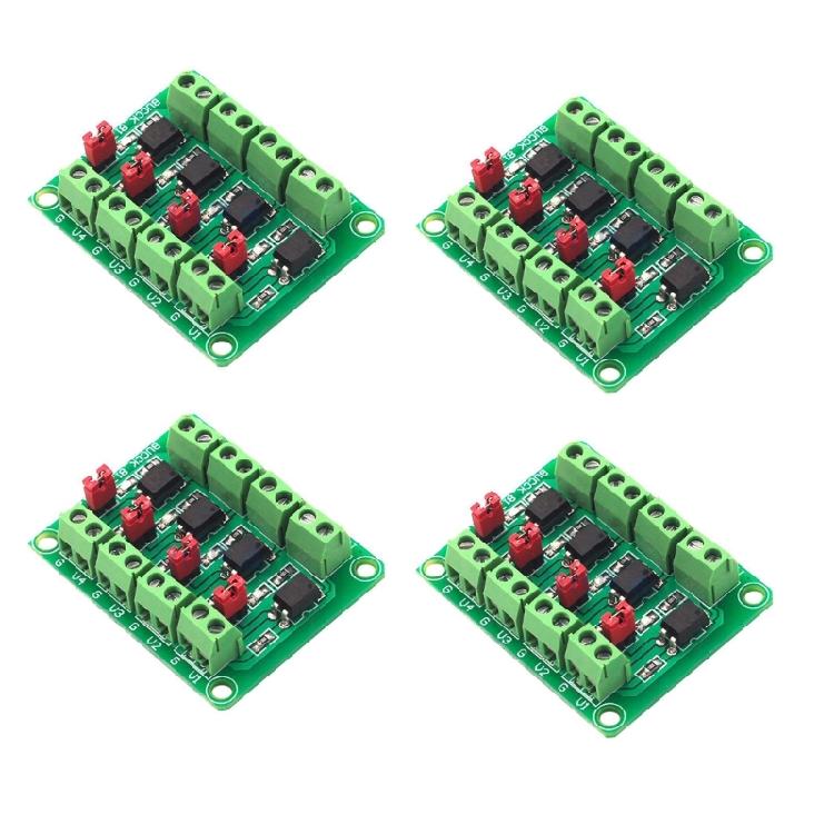 

4 Independent Channel Optocoupler Voltages Isolation Board For Driving Transistors Relays And MOS Devices 1