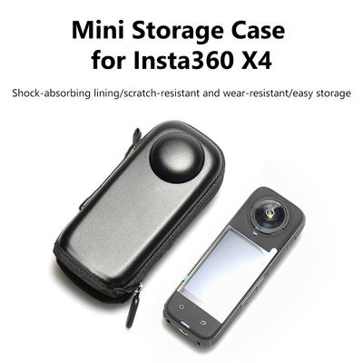 Mini bolsa de almacenamiento para Insta360 X4 Estuche de almacenamiento portátil para Insta360 X4 Bolsa protectora de EVA Carcasa rígida Accesorios para cámara de acción