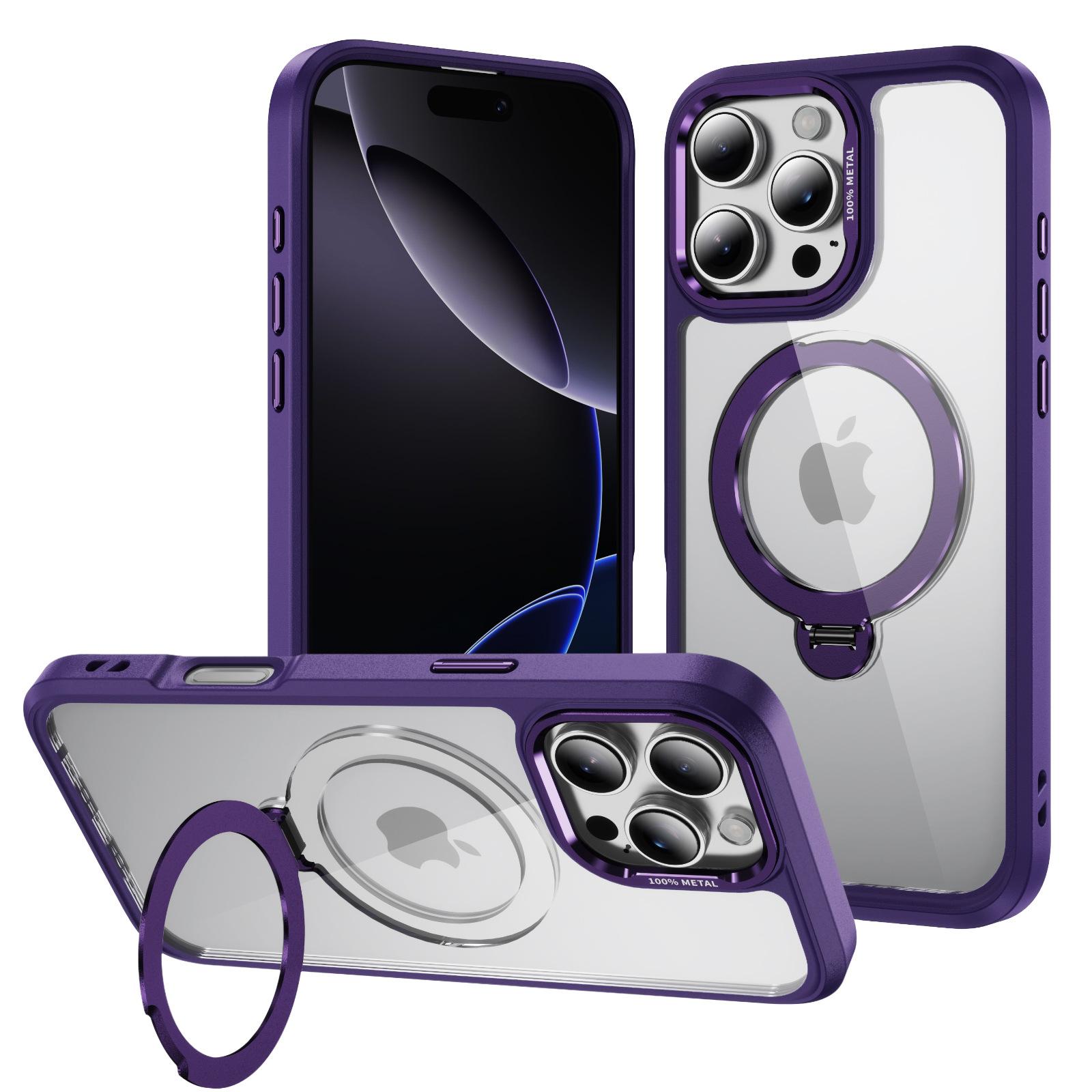 

Advanced High Transparency 360 Degree Rotating Ring Holder for IPhone Case, Creative Hardware Lens Frame for IPhone IP 17 PRO