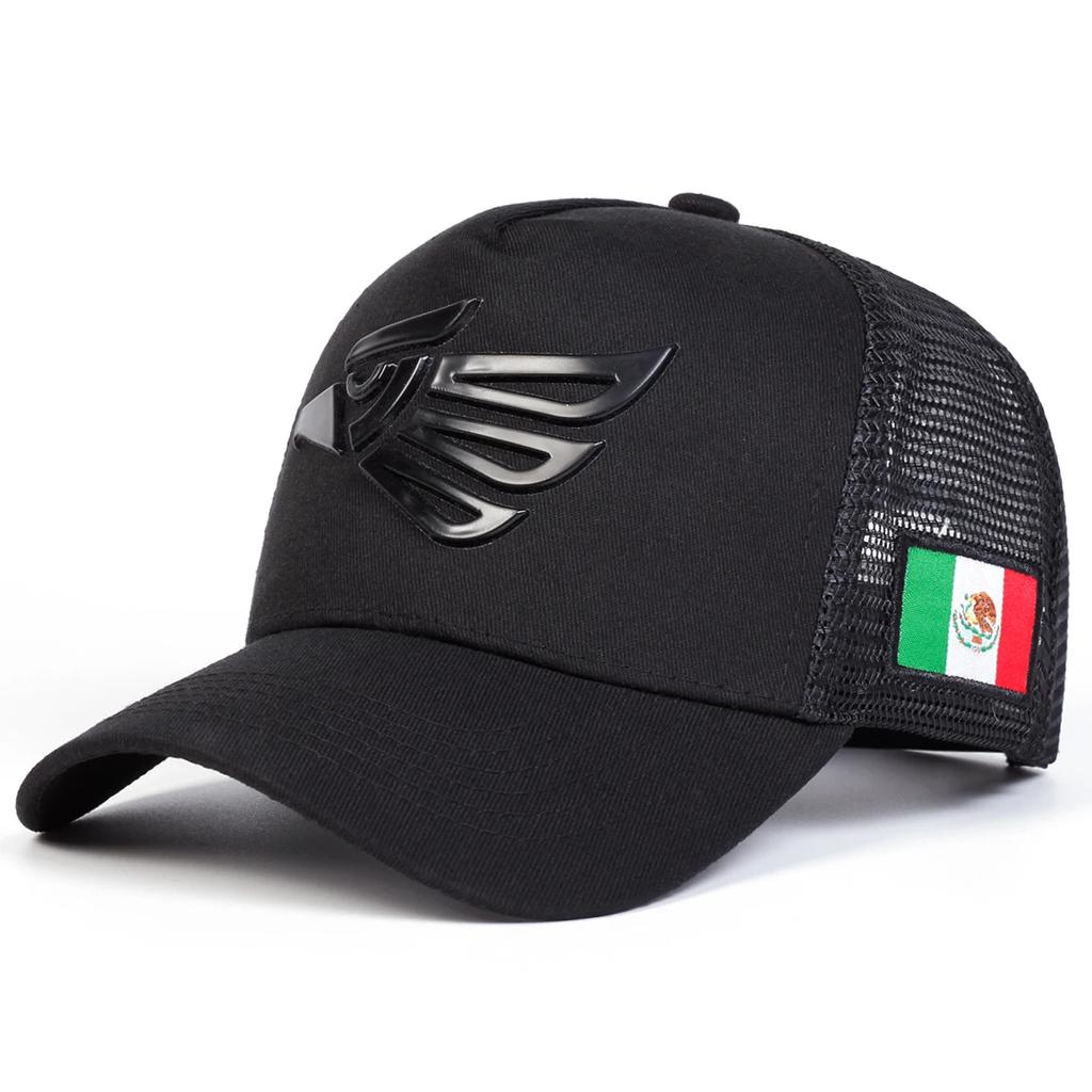 Unisex Mexican Eagle Label Baseball Net Caps Adjustable Casual Hats Spring And Summer Outdoor Sunscreen Hat