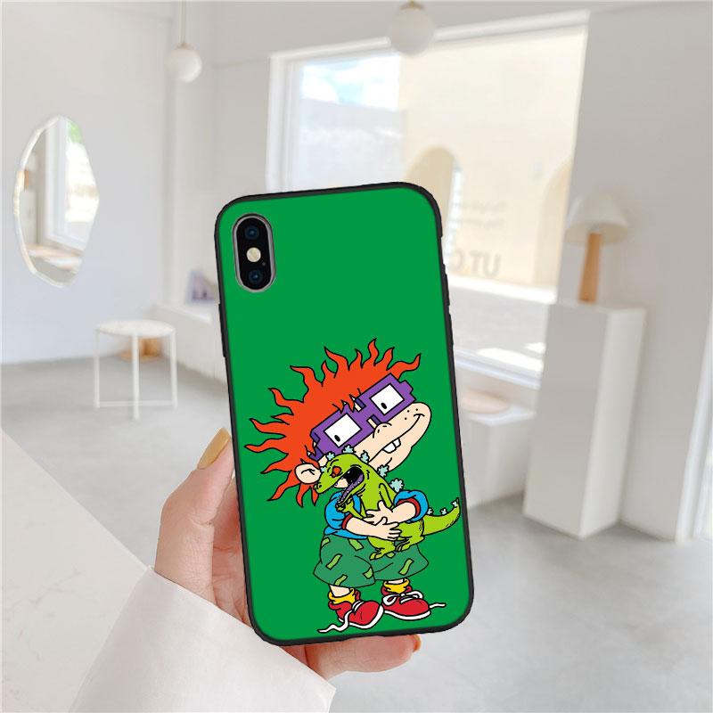 

LO82 R-Rugrats Soft Shell Phone Case for iPhone SE X XS XR 11 16E 17 Pro Max Air 8 7 6 6s Plus iPhone17 Pro Max