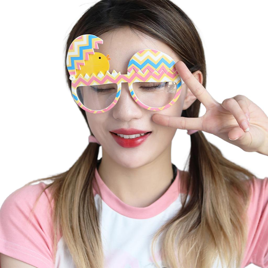 Costume Glasses Easter Egg Eyeglasses Frame Easter Party Photo Props Pretend Eyewear Fun Party Eyewear Cosplay